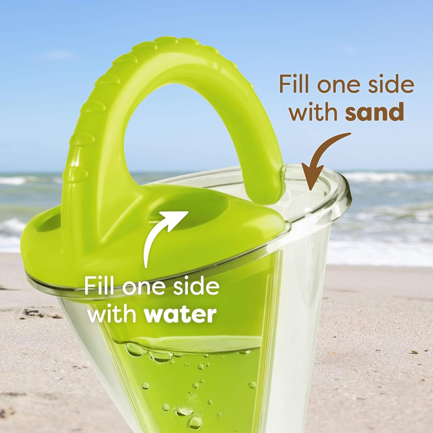 Kids Spilling Funnel XXL with Sifting Shovel - Ultimate Sand & Water Mixing STEM Learning Activity, Kids Beach Toys & Kids Outdoor Toys for 3+
