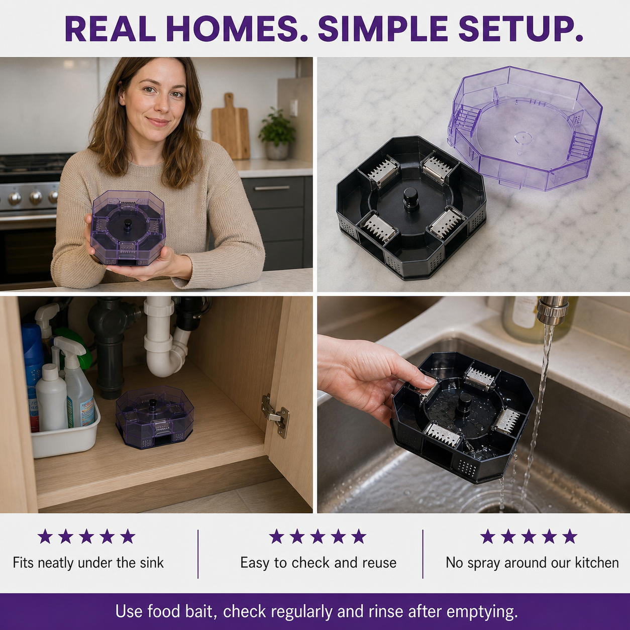 πͺ³β¨ Reusable No-Spray Roach Trap β Chemical-Free, Washable & Easy to Reuse π β»οΈ