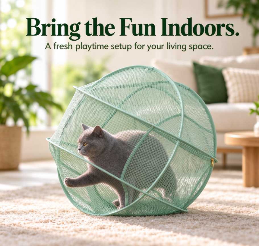 π₯New Portable 360Β° Cat Playpen β Their Safe Little Space Anywhere