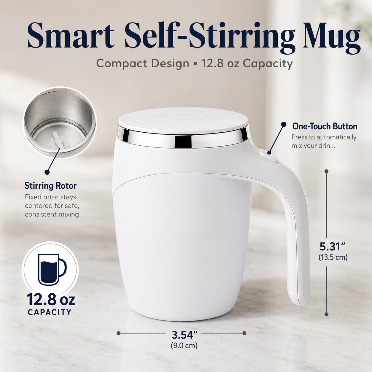 ☕Automatic Magnetic Stirring Coffee Mug
