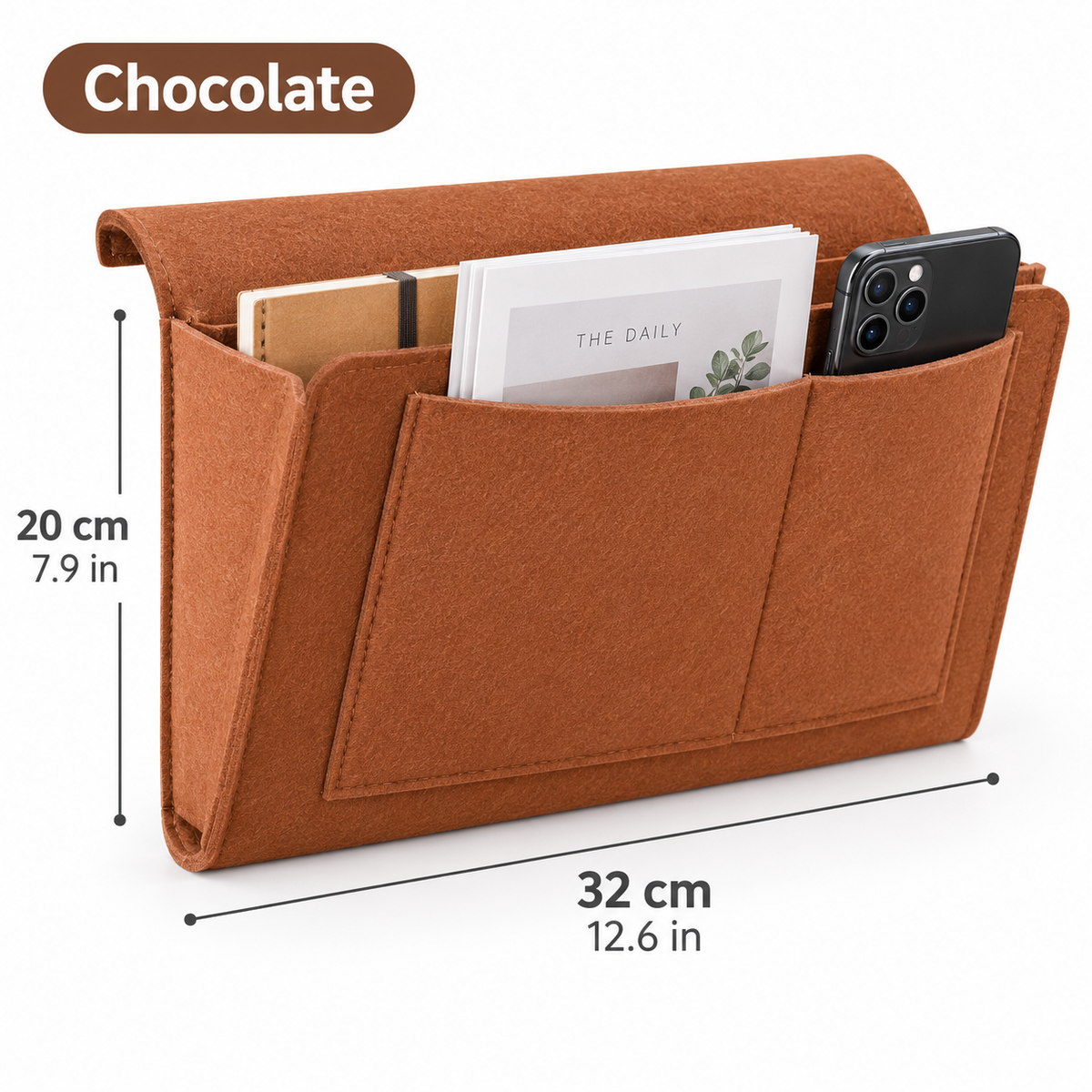 ποΈ Bedside Hanging Organizer β Multi-Pocket Storage for Bed & Sofa