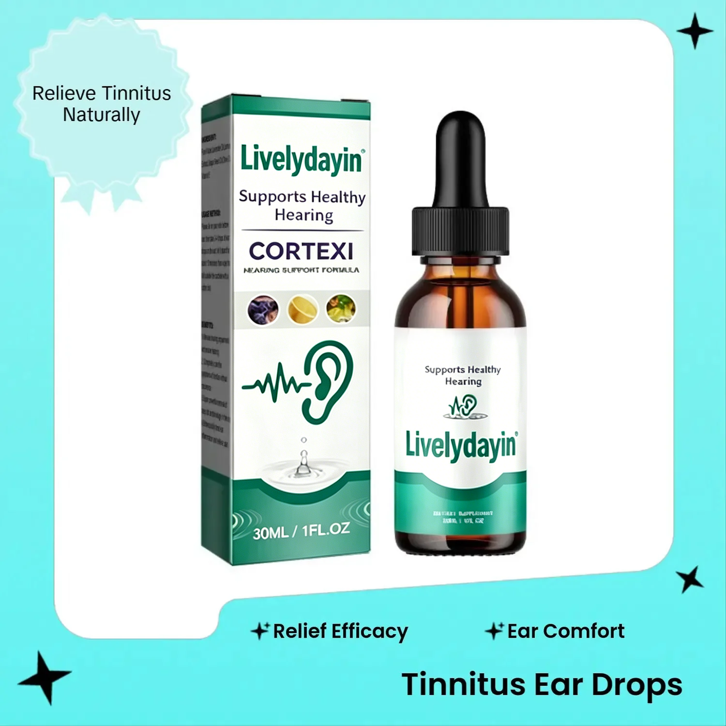 2026 New UpgradešTinnitus Ear Drops ā Cleans Earwax, Relieves Tinnitus