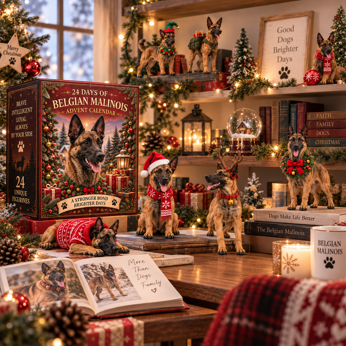 🔥New 24 Days of Belgian Malinois Joy — 24 Unique Collectible Figurines🎉