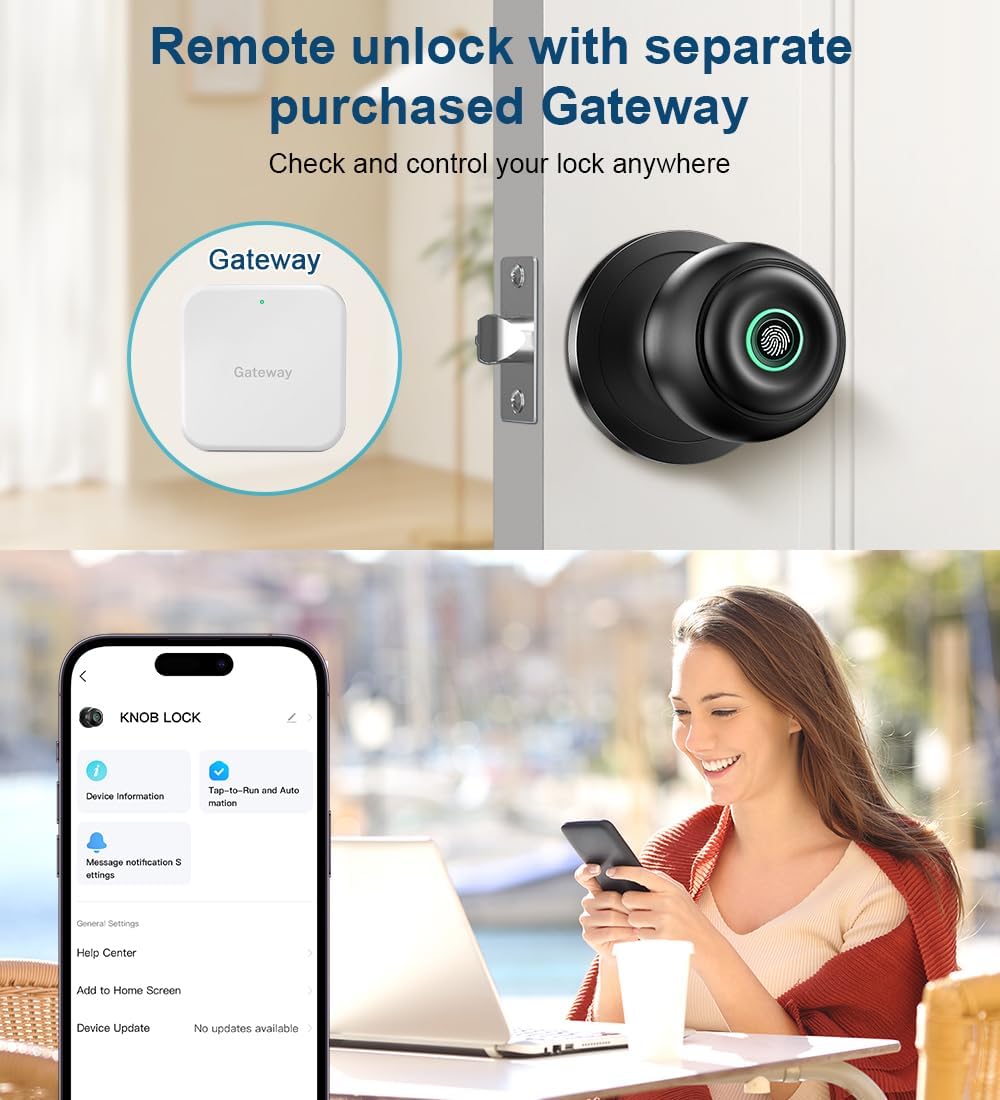 š 4-in-1 Fingerprint Smart Door Knob ā Keyless Entry, APP Control, Easy Installationļ¼Free shippingļ¼