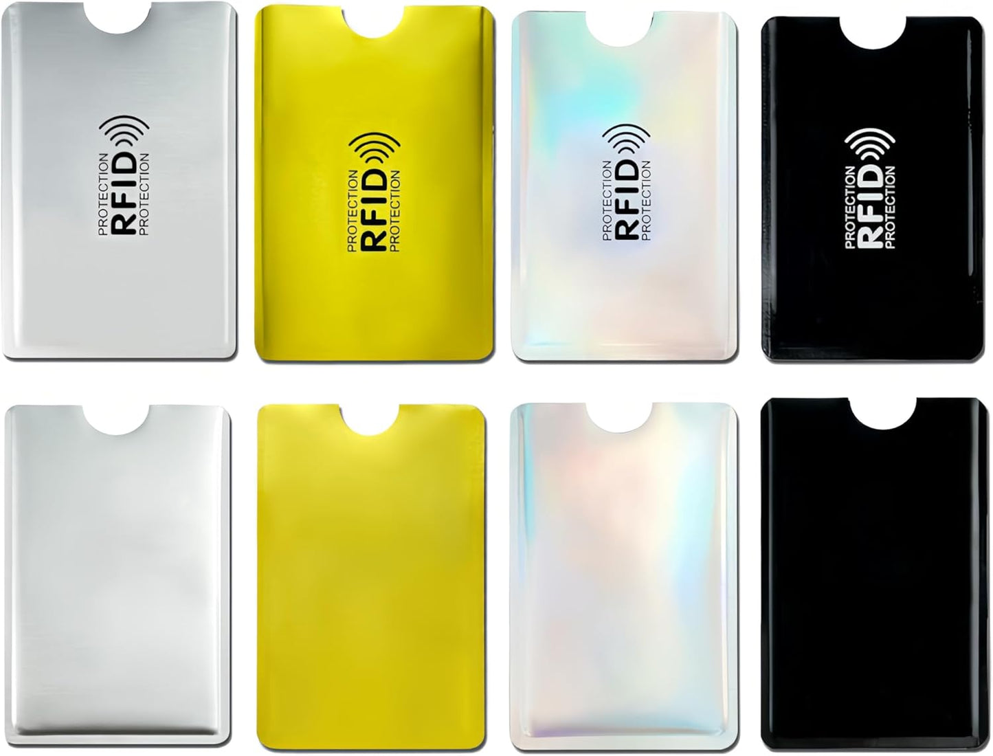 8 Pack RFID Blocking Sleeves for Credit Cards