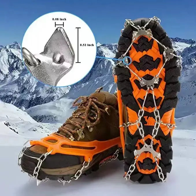 🥾 Anti-Slip Ice Grips – Winter Cleats for Shoes & Boots