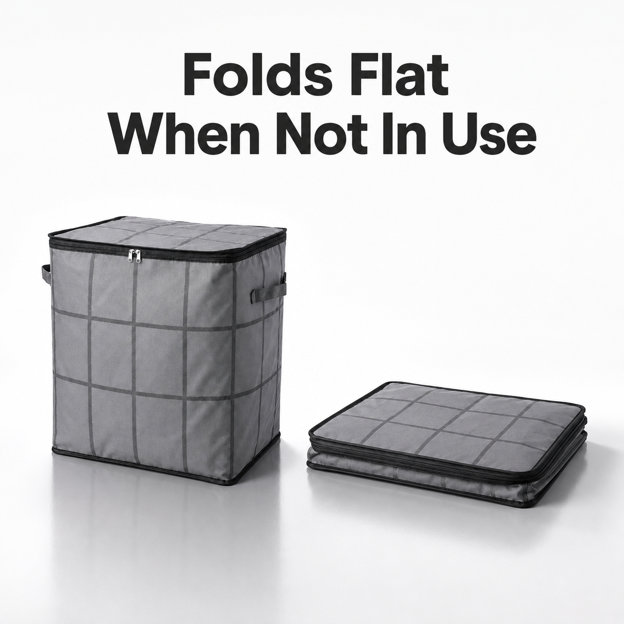 Foldable Storage Bag with Reinforced Handles