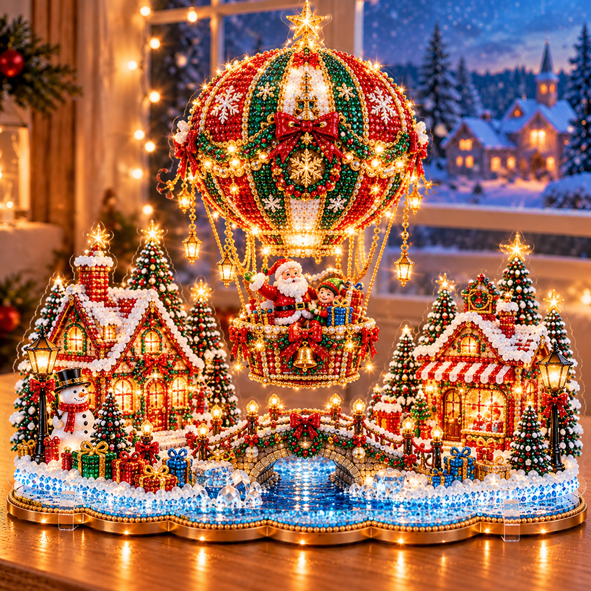 🎄Relaxing & Beginner-Friendly-💗 DIY Christmas Village Diamond Art✨