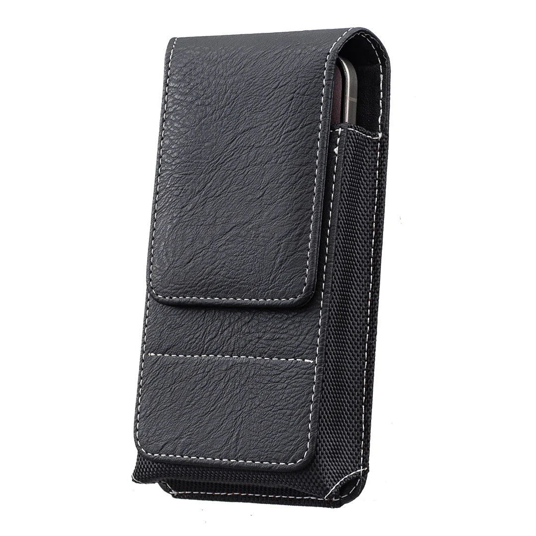 💥Men’s Waist Phone Pouch with Magnetic Closure, Card Slot & Metal Belt Clip