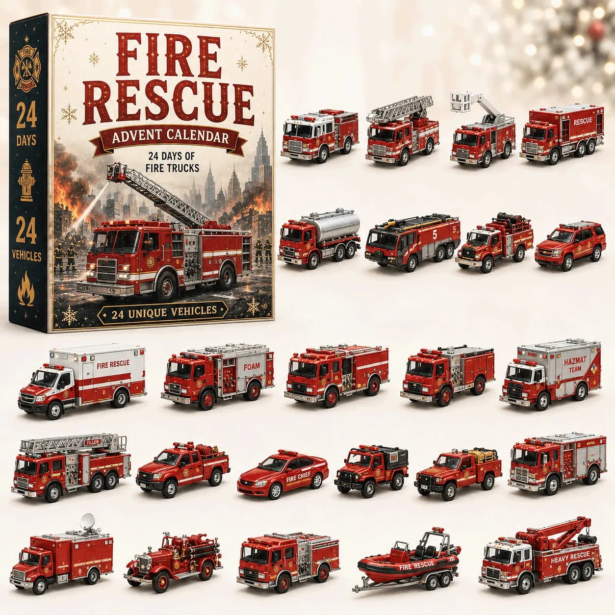 πBuild the Fleet Collection 24-Day Vehicle Advent Calendar Series | β¨A New Adventure Every Morning