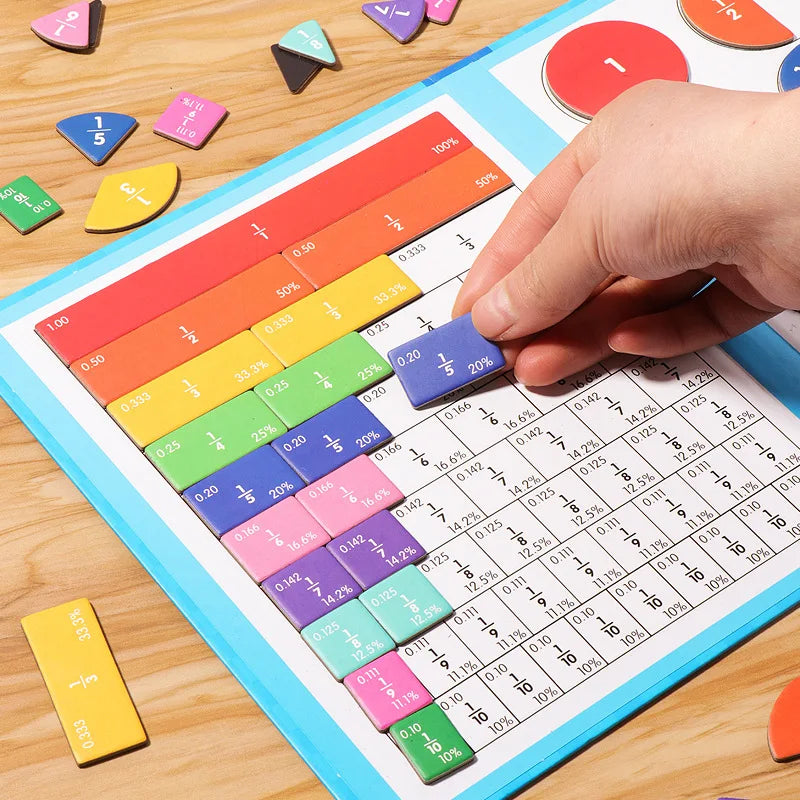 🧠Magnet Montessori Fraction Puzzle✨