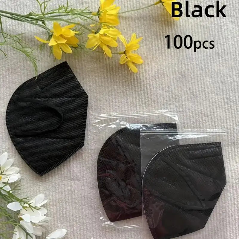 🔥KN95 Face Masks 100 Pack 5 Layer Breathable Design