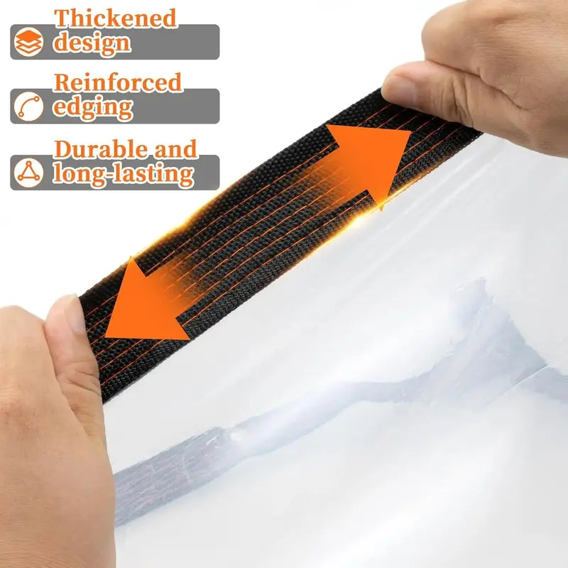 Clear Waterproof PE Tarp, Transparent Outdoor Cover with Metal Grommetsπ‘οΈ