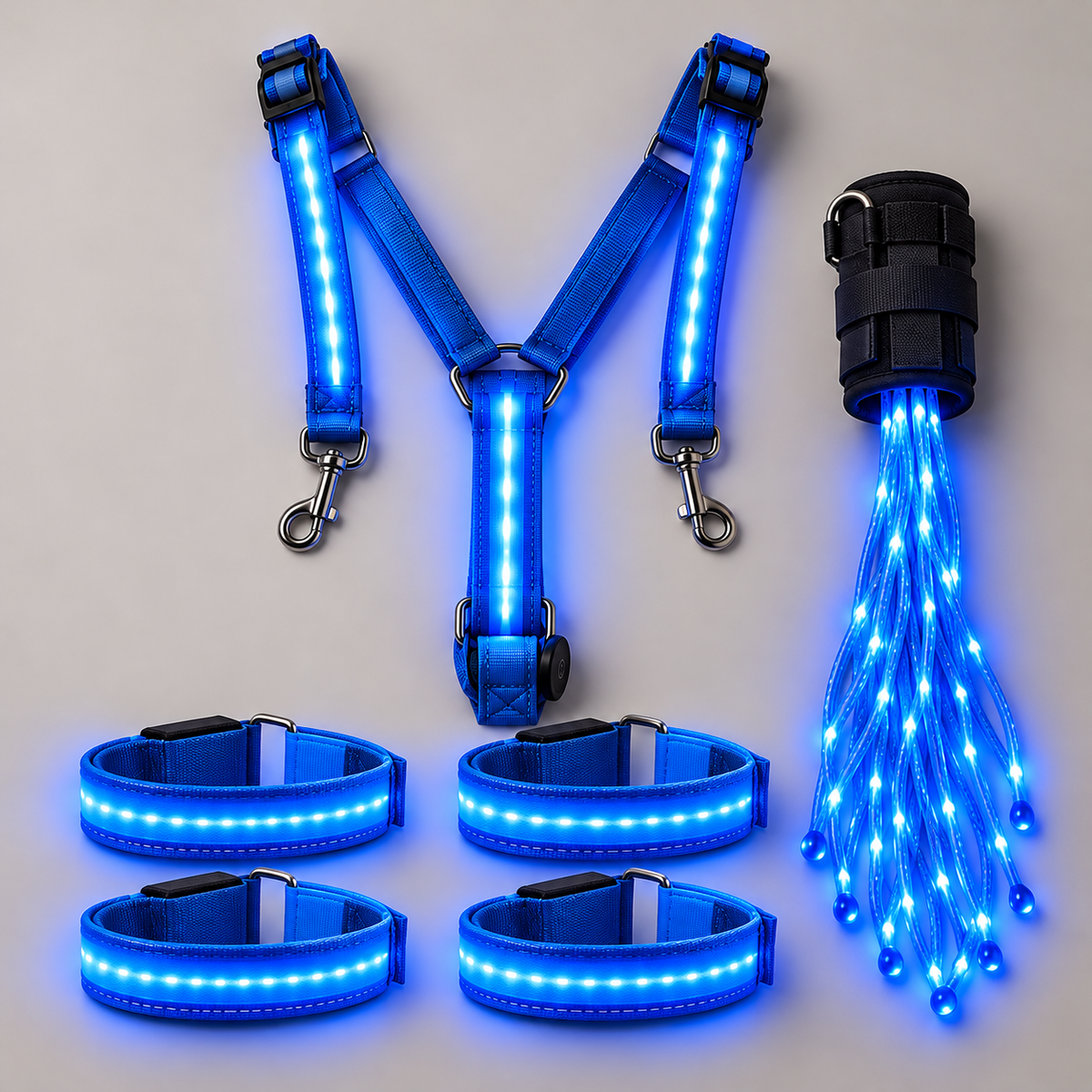 🐴 LED Horse Night Riding Lights – Full-Body Glow Kit with Enhanced Visibility & 12 Lighting Modes