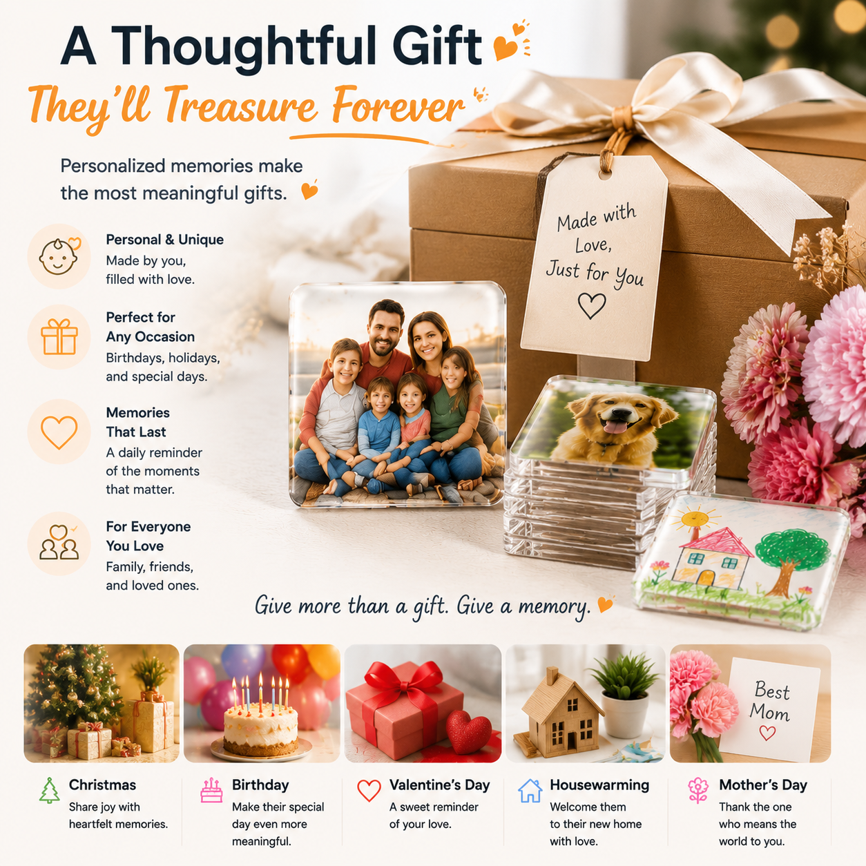 ๐ธ DIY Photo Fridge Magnets Kit โ Create Personalized Memory Keepsakes
