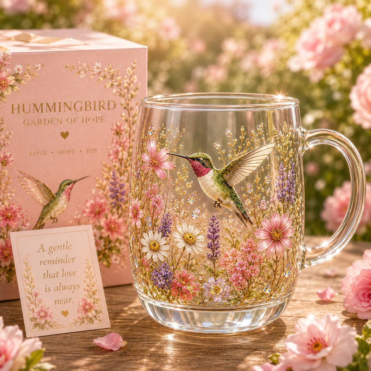 🌸🌿 Limited Edition 2026 Garden Morning Bliss Glass Tea Cup☀️☕