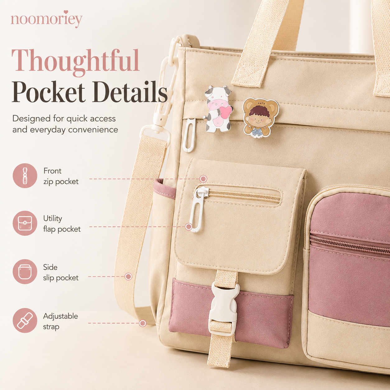 ๐๐Large Canvas Shoulder Bag โ Perfect for College, Work & Daily Life