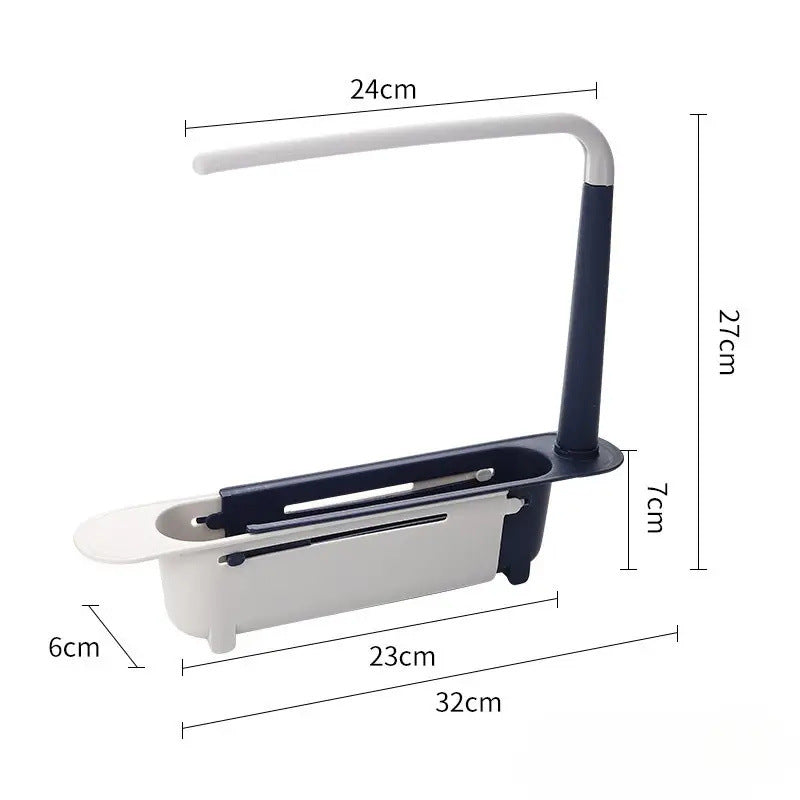 β¨ Adjustable Telescopic Sink Organizer β Drain, Dry & Declutter