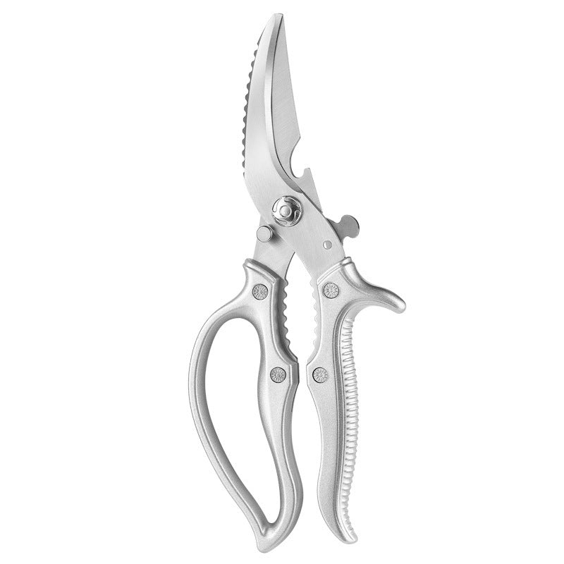 ✂️ Heavy-Duty Kitchen Shears – Bone-Crushing, Fish Scaler, Bottle Opener, Safety Lock
