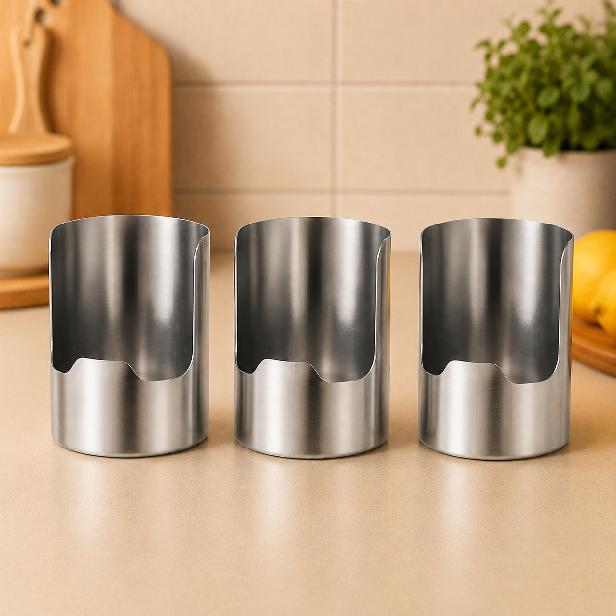 π³ Stainless Steel Utensil & Lid Organizer