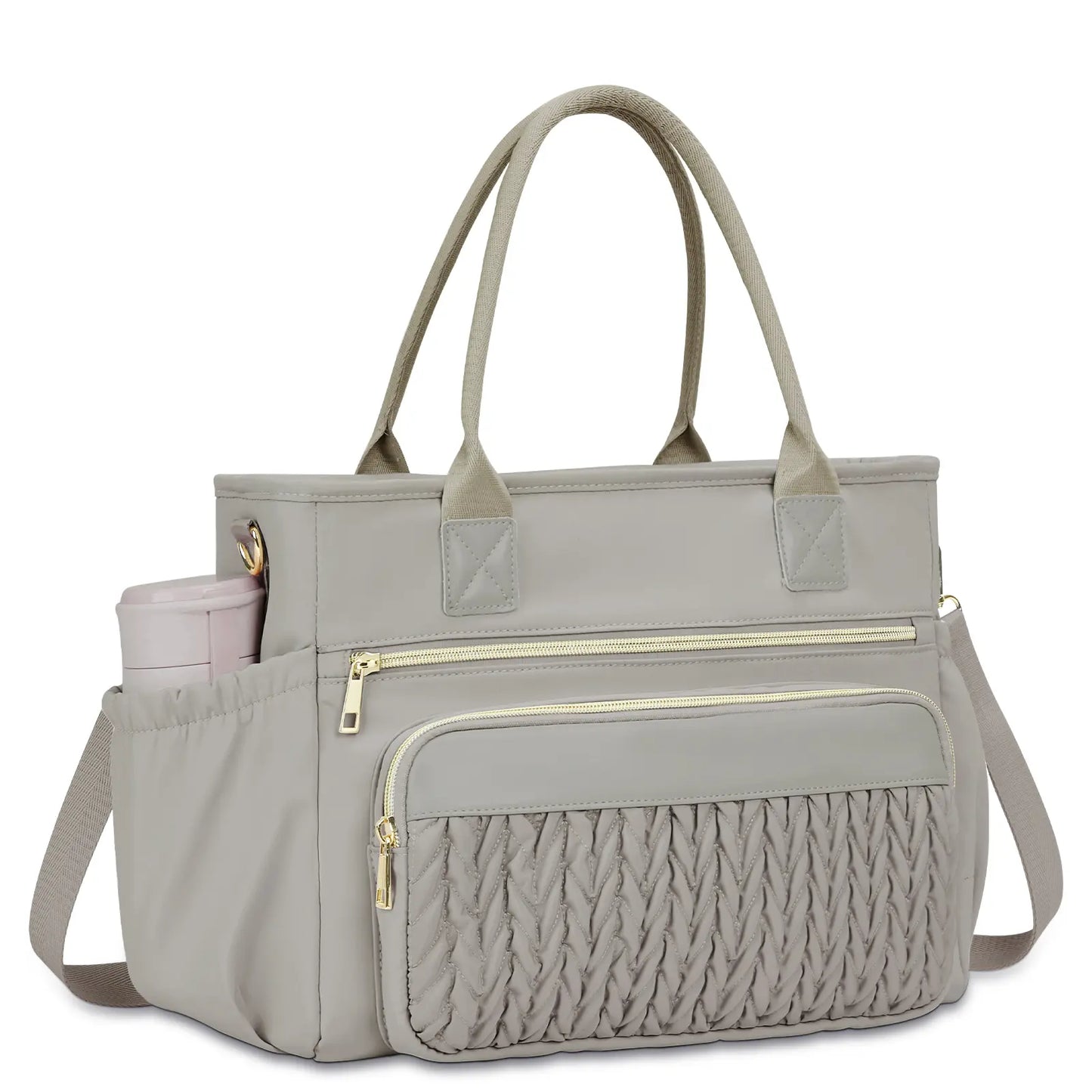 Insulated Lunch Tote for Women β Stylish Leakproof Cooler Bag with Adjustable Strap & Side Pockets