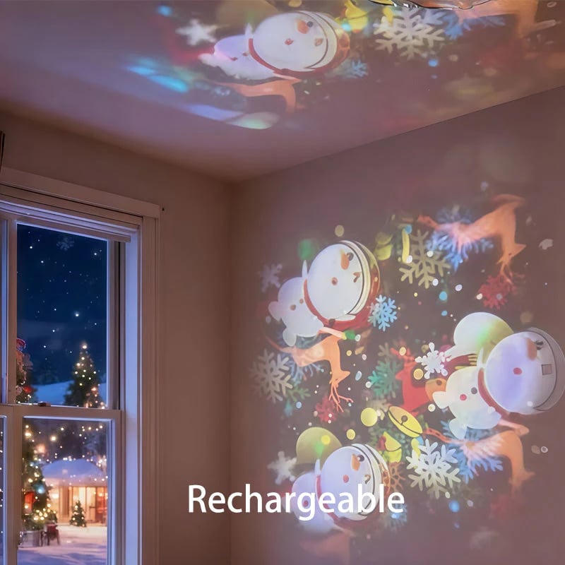 🔥Dynamic rotating LED light projector