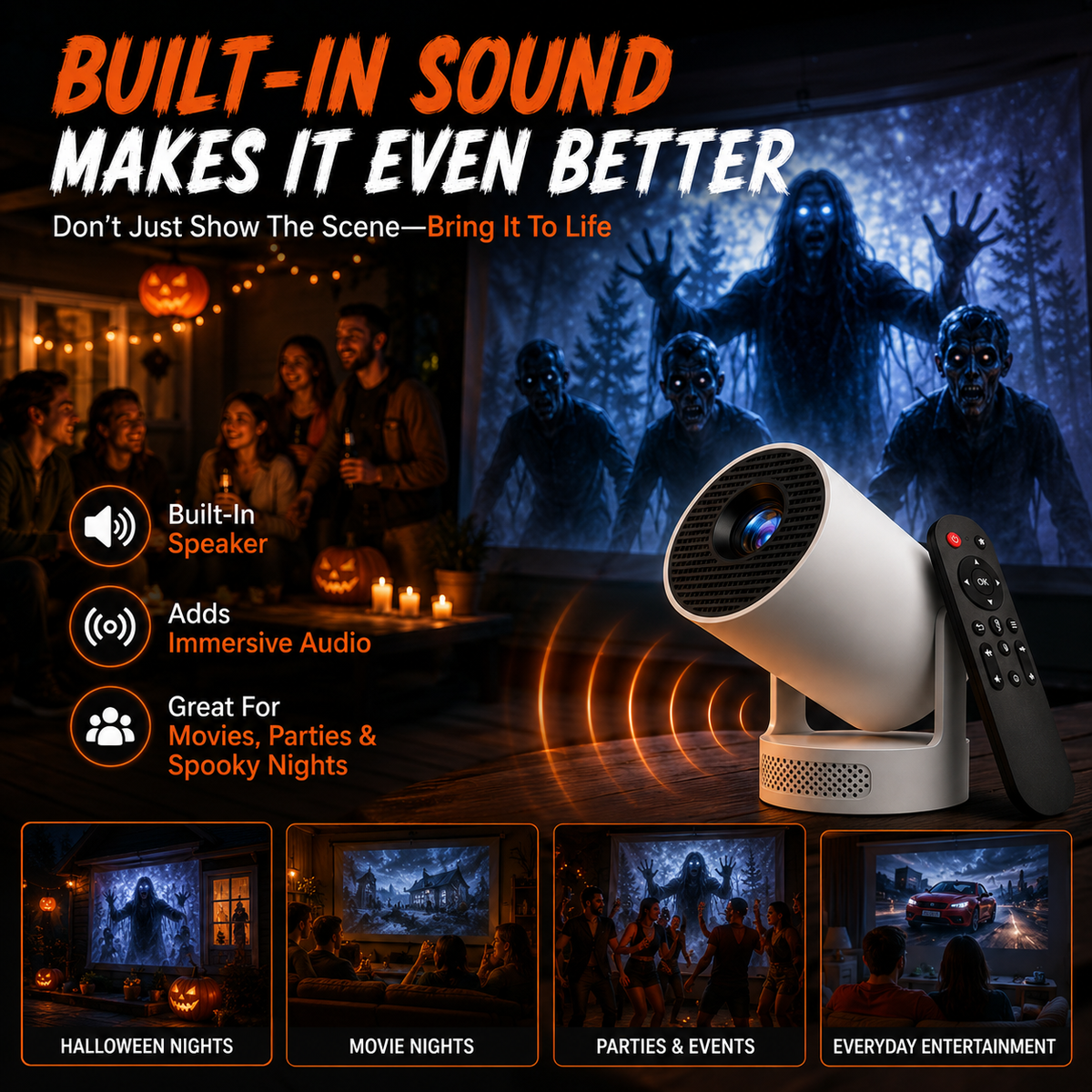 🔥New Halloween window projector