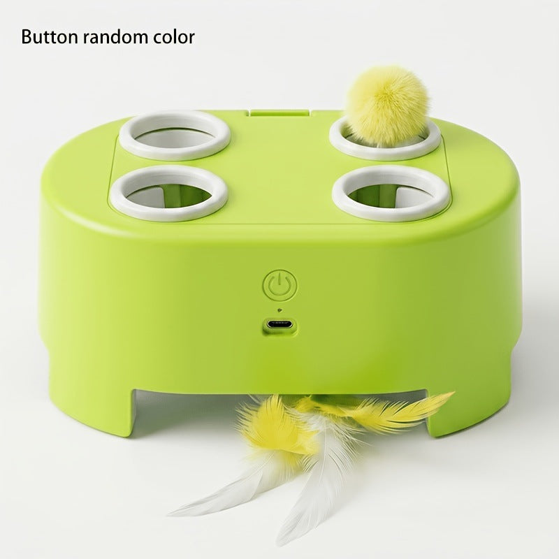 π± Interactive Whack-a-Mole Cat Toy β 3 Play Modes, Fun Indoor Exercise & Brain Game for Cats