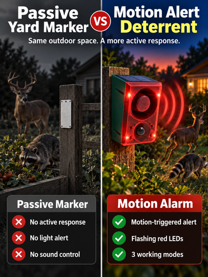 🔥Black Friday 50% OFF🎁🚨 Solar-Powered Outdoor Motion Alarm – Remote-Controlled Farm & Garden Security Siren