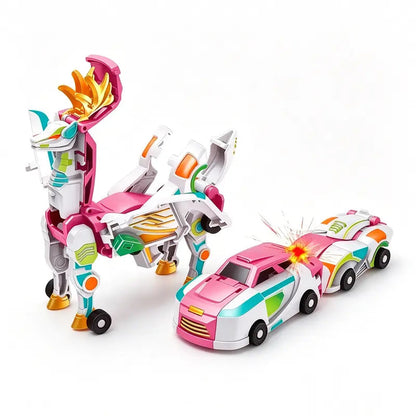 🚗 Transforming Dragon Racing Car – Magnetic 2-in-1 Action Toy 🐉🔥