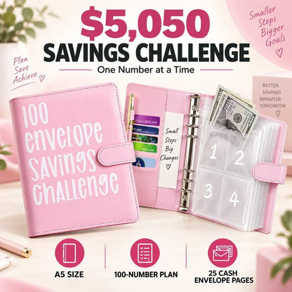 💰$5,050 Savings Challenge Binder