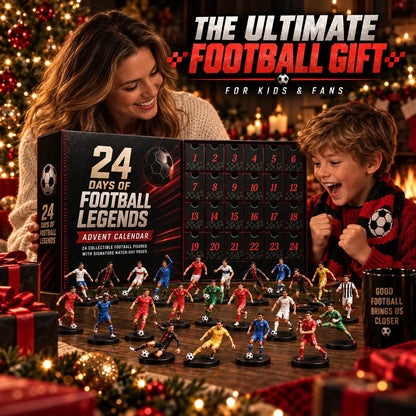 24 Days of Football Legends Advent Calendar | 24 Collectible Player Figures