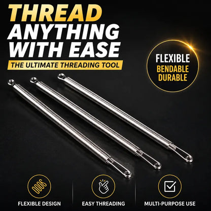 ⚡ Flexible Drawstring Threader Tool – 2PCS Stainless Steel Cord Repair Set