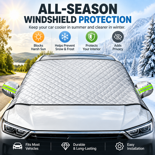 🔥Black Friday 50% OFF🚗 Magnetic Windshield Cover – All-Season Sun, Snow & Frost Protector for Cars, SUVs & Trucks