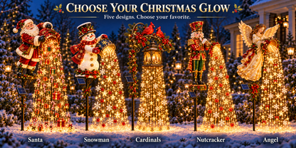 🔥Christmas Starlight Cascade – Solar LED Garden Stake Lights
