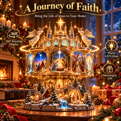 ✝️ Journey of Faith Lighted Bible Story Display – 6 Sacred Scenes ✨
