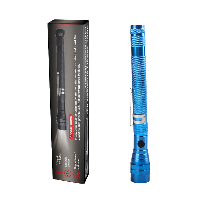 🧲💡 Telescoping Magnetic Pickup Tool with LED Light | Flexible Reach