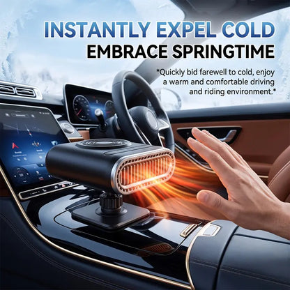 🚗12V Portable Car Heater - 🔥12v Power, Adjustable Defogging Windshield Demister ❄️