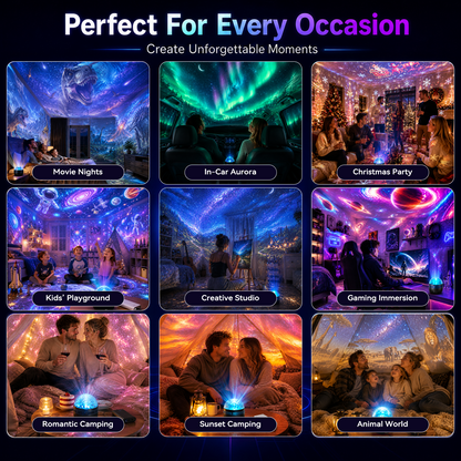 🔥Galaxy Projector, Create Fantastic Night Scenes In Your Room