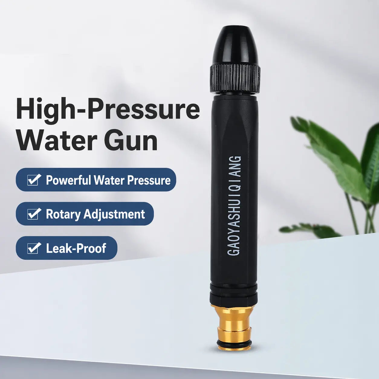 💦Car Wash Water Garden Hose Sprayer,Metal Heavy Duty High Pressure Water Hose Anti-Leakage Hose Nozzle