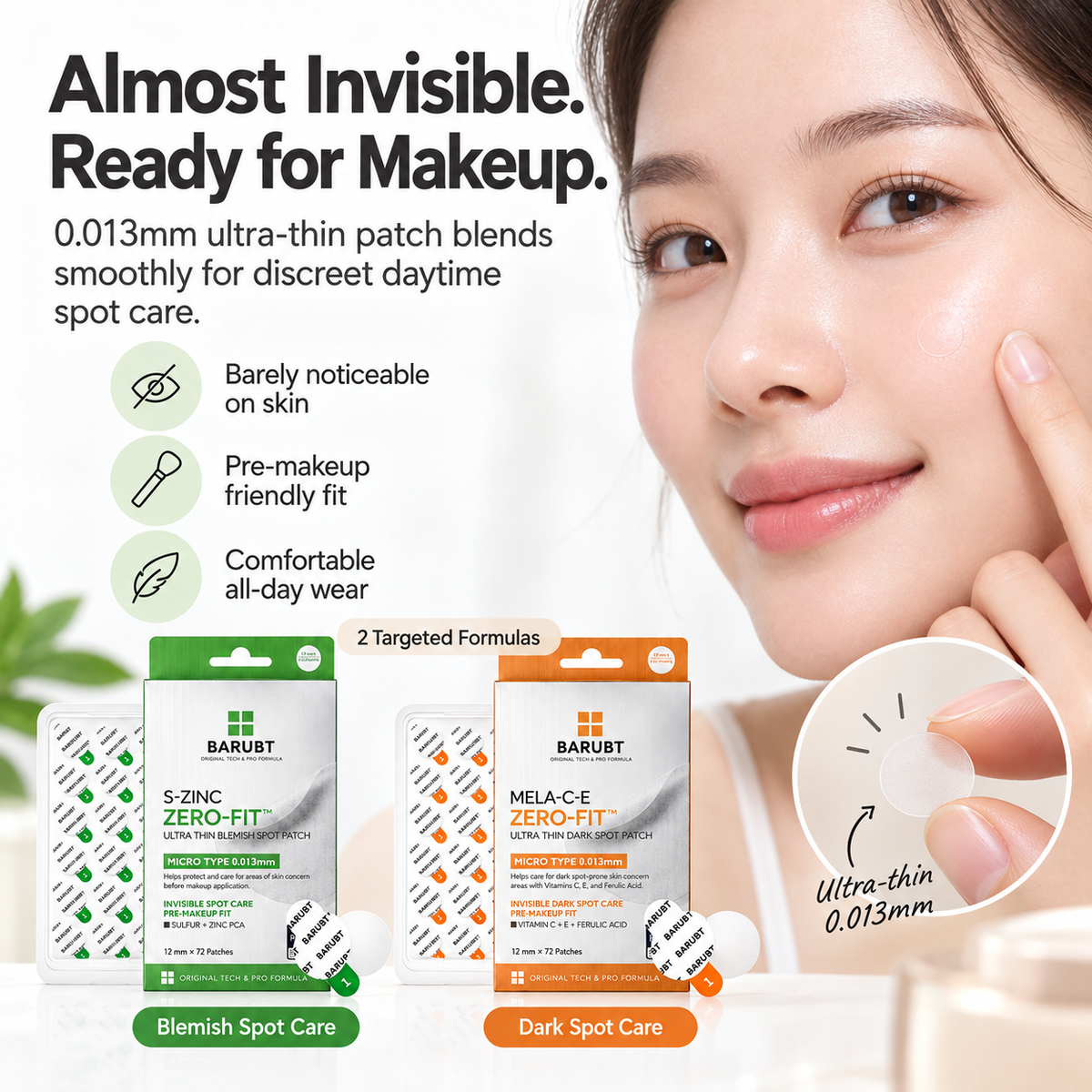 🧴PRE-MAKEUP SPOT PATCHES | Ultra-Thin Clear Blemish & Dark Spot Patches for a Smoother Makeup Finish