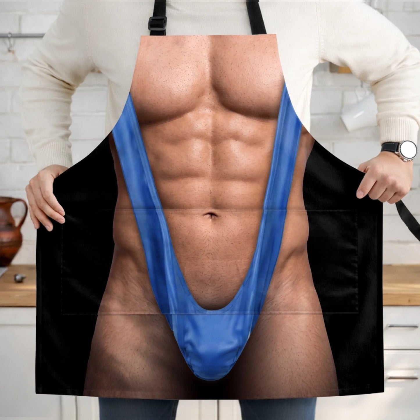 Personalized Photo Apron With Pocket – Gifts For Men – King Of The Grill
