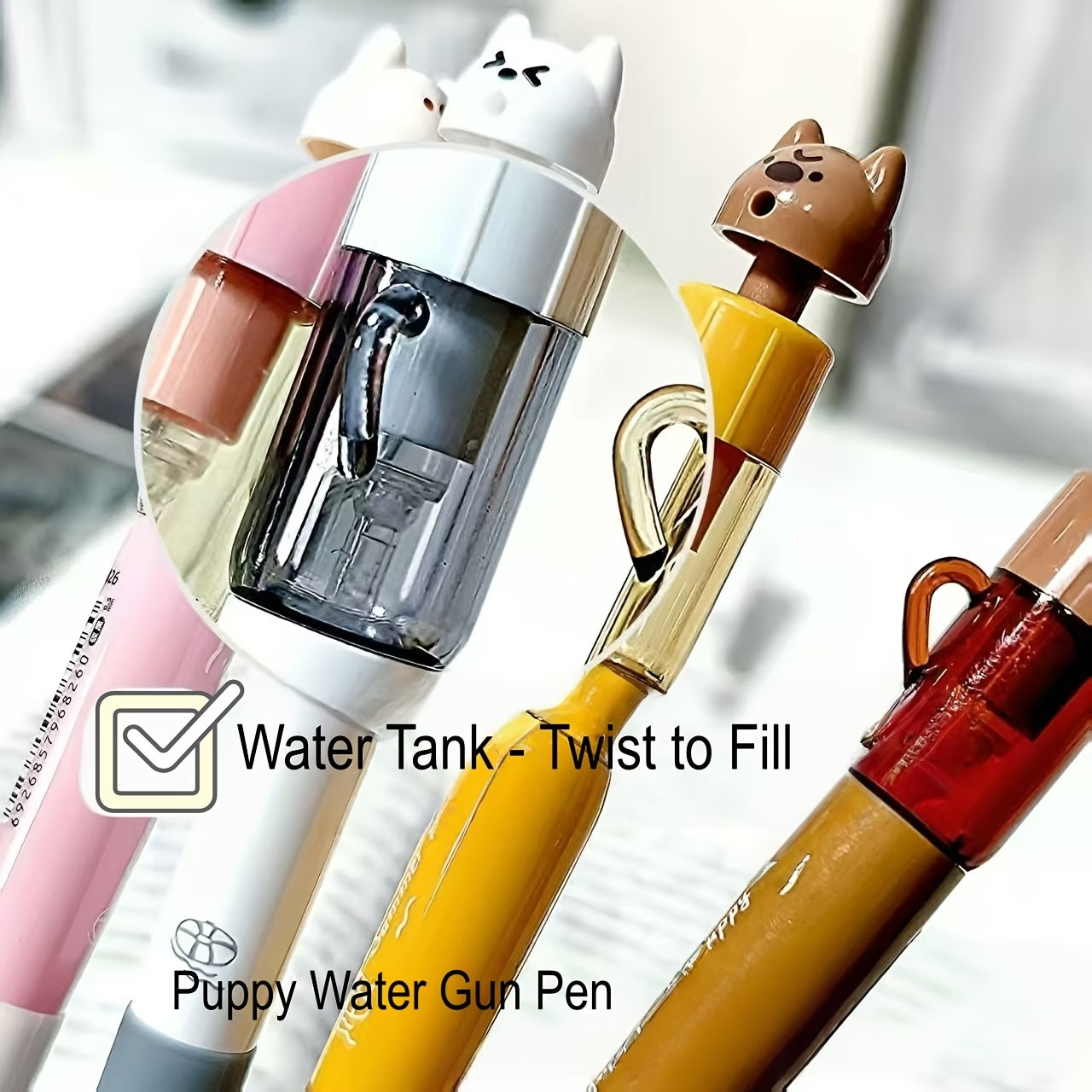 🔥Stylish Puppy-Shaped Water Gun Pen
