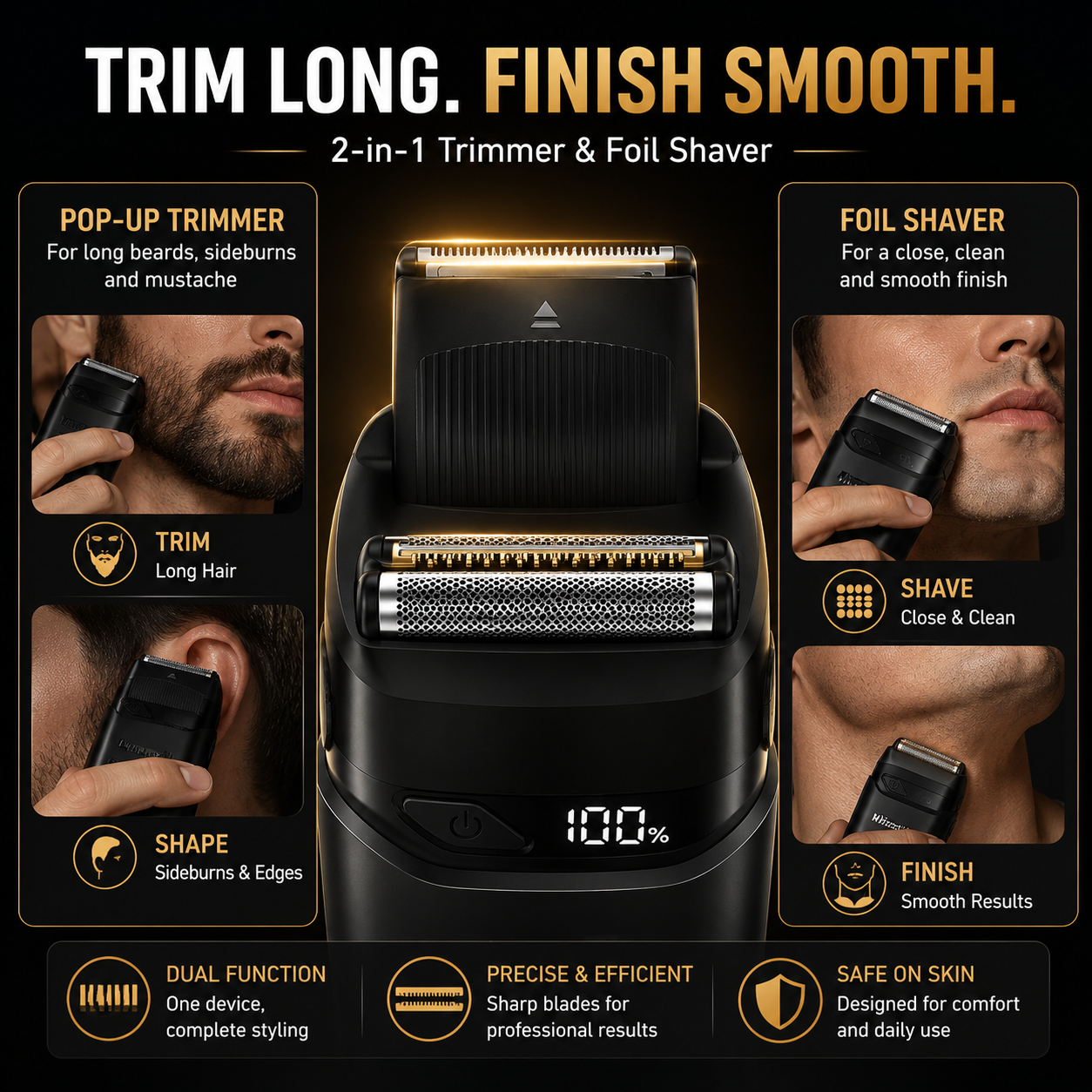 🔥 Hot sale  Portable Electric Foil Shaver For Men