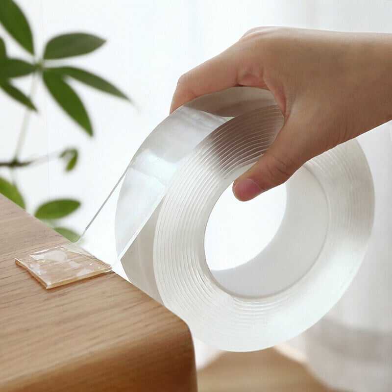 ✨Super strong double-sided nano tape, heavy-duty transparent reusable residue-free magic tape
