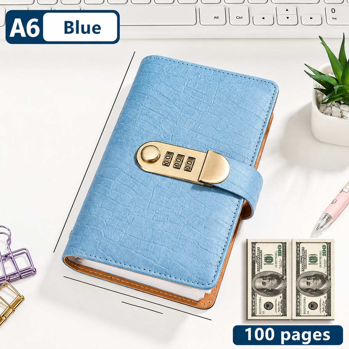 💵100 Transparent Pocket Currency Collectors Album💰