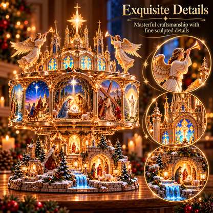 ✝️ Journey of Faith Lighted Bible Story Display – 6 Sacred Scenes ✨