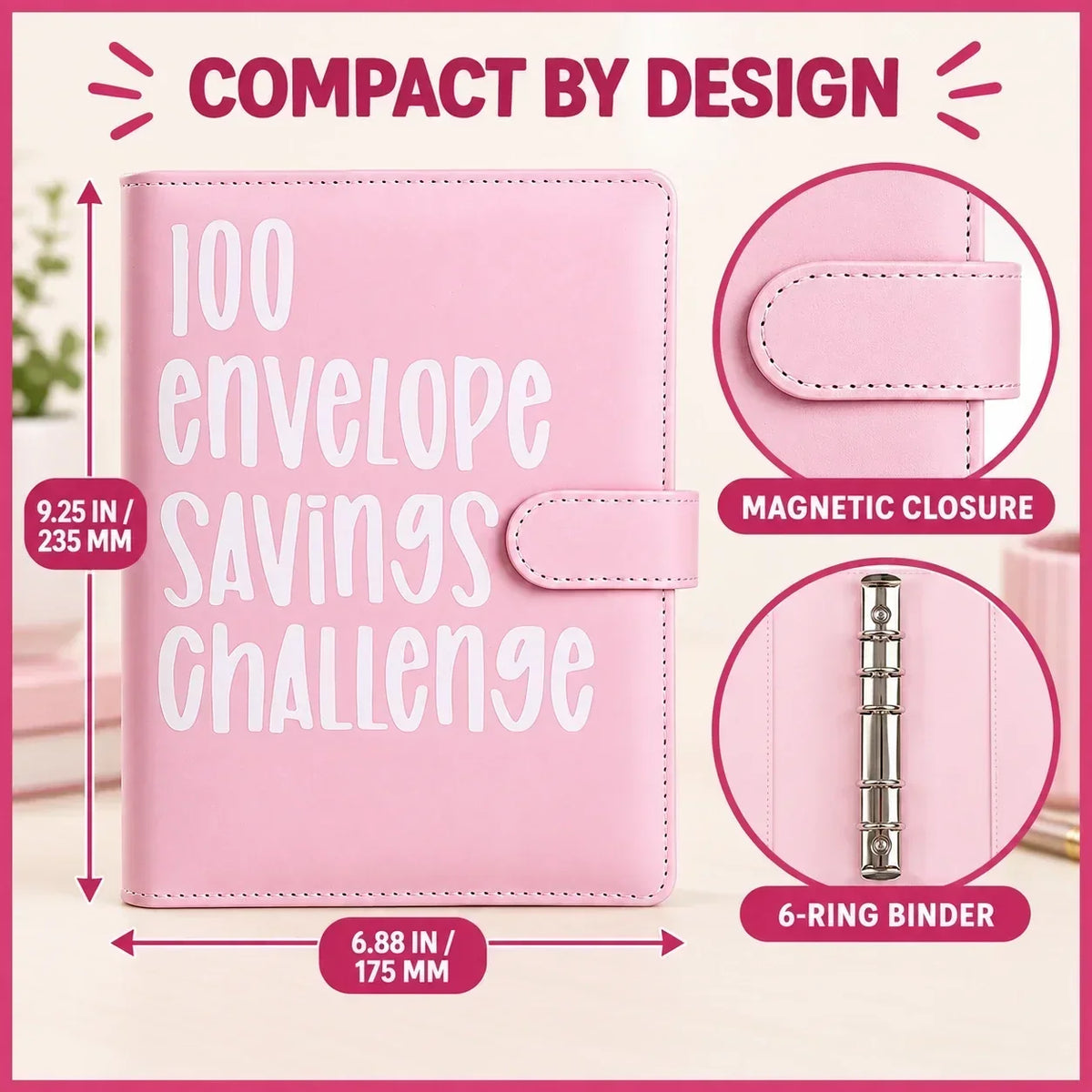 💰$5,050 Savings Challenge Binder
