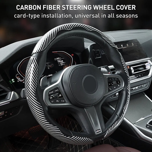 Non-Slip Car Steering Wheel Cover for 15 Inch Wheels