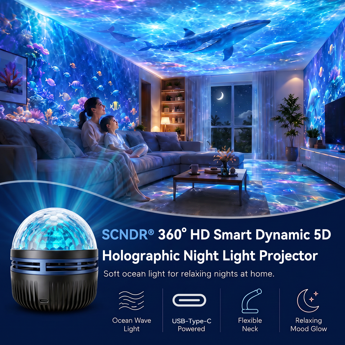 🔥Galaxy Projector, Create Fantastic Night Scenes In Your Room